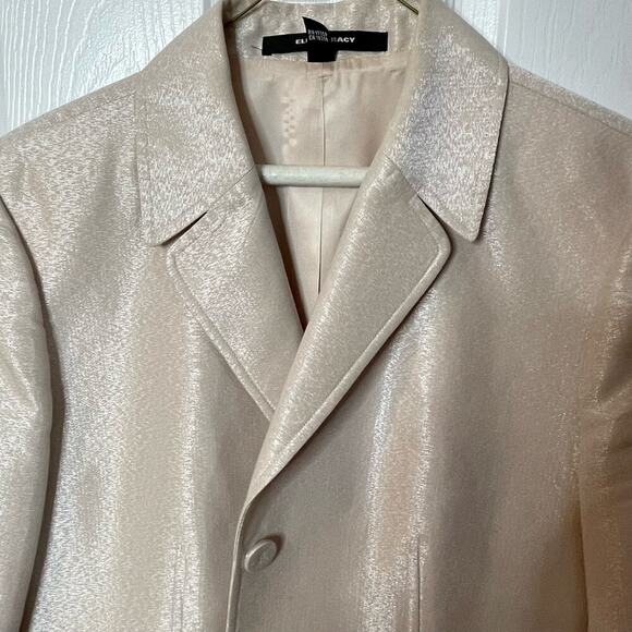 Ellen Tracy champagne sparkle jacket single breasted 16 - Picture 3 of 6